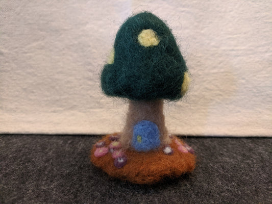 Alderdale Felted Woodland Mushroom House Sculpture