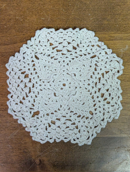 Hand crocheted coaster